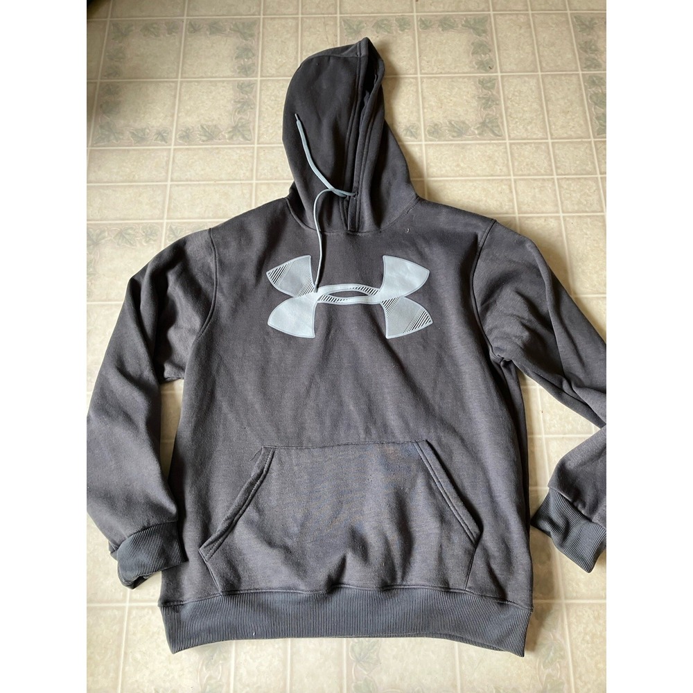 Under Armour Cold Gear Loose Gray Pullover Hoodie Sweatshirt Men's‎ XL